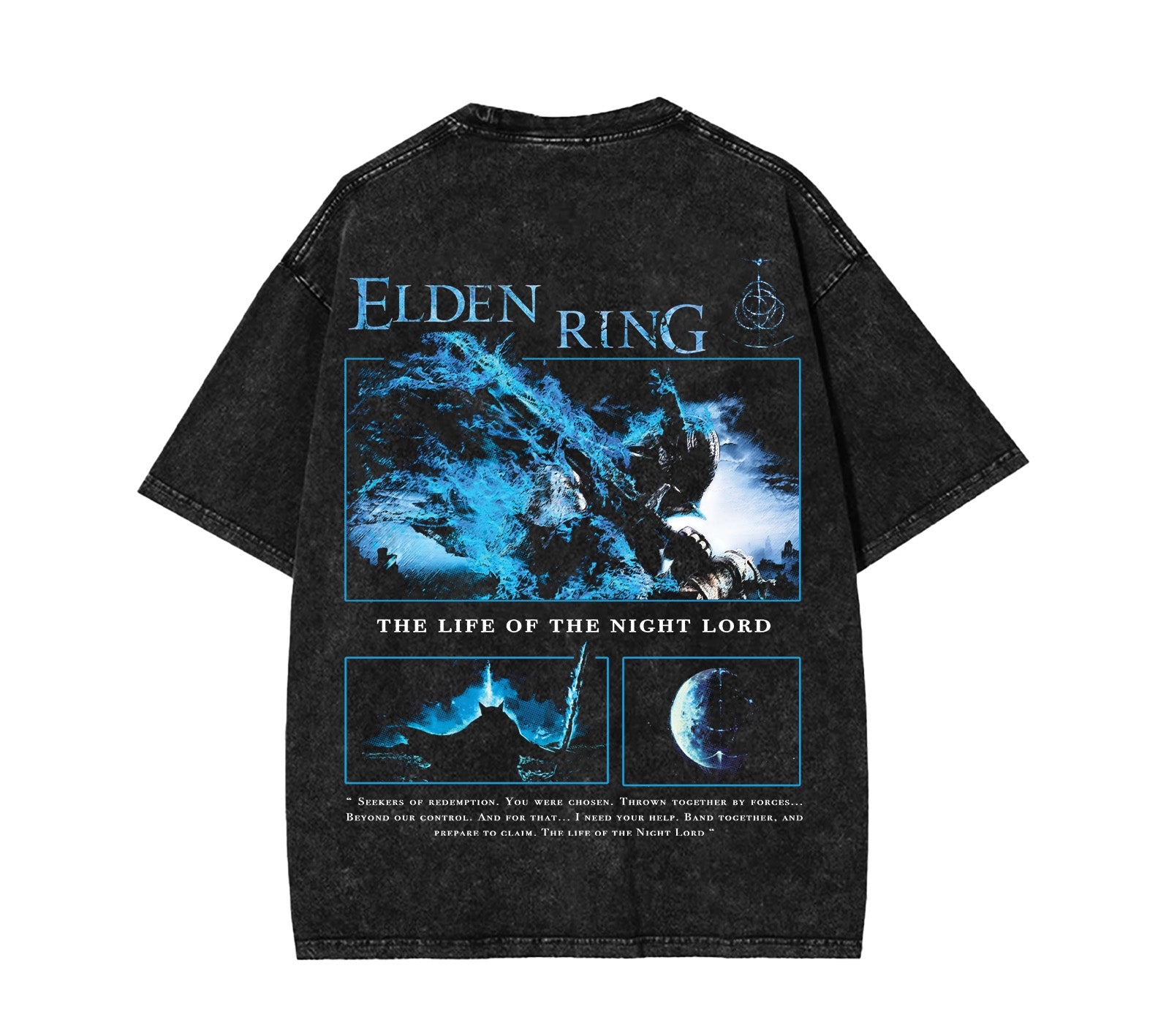 Limited Edition Elden Ring Game Lightweight Acid Washed Tshirt [TPR] - Image 3